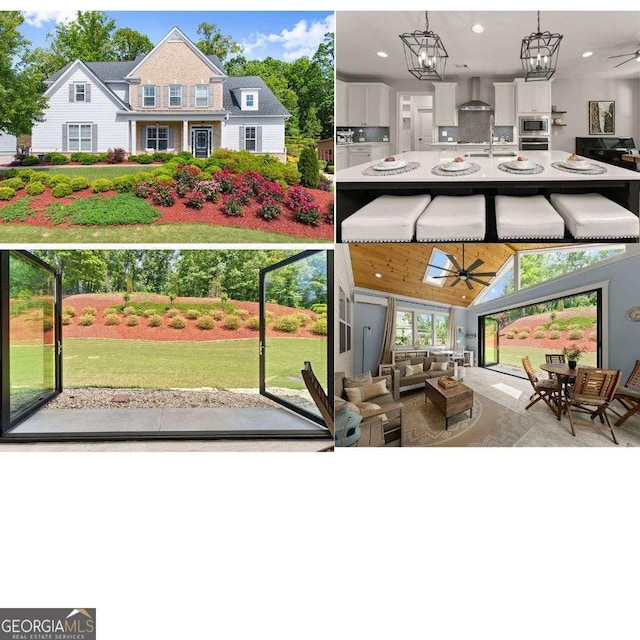 view of a document with multiple images