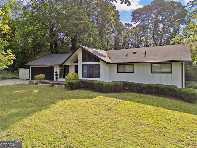 1759 Kimberly Dr, Marietta, GA 30008 - view of front of house with driveway, a front lawn, and an attached garage