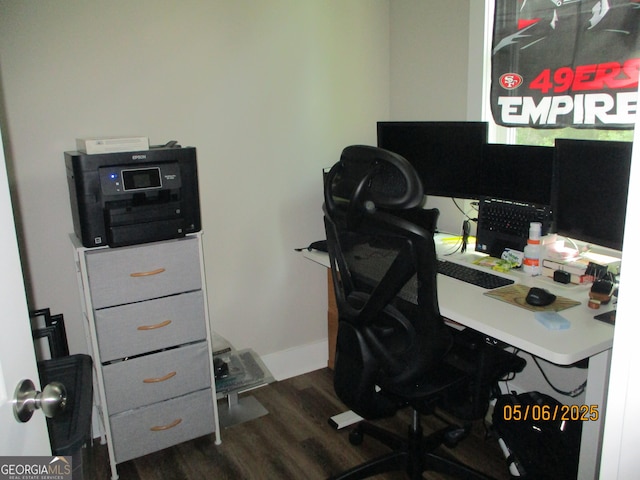 183 Piedmont Lake Dr Unit 152, Gray, GA 31032 - home office featuring dark wood-type flooring