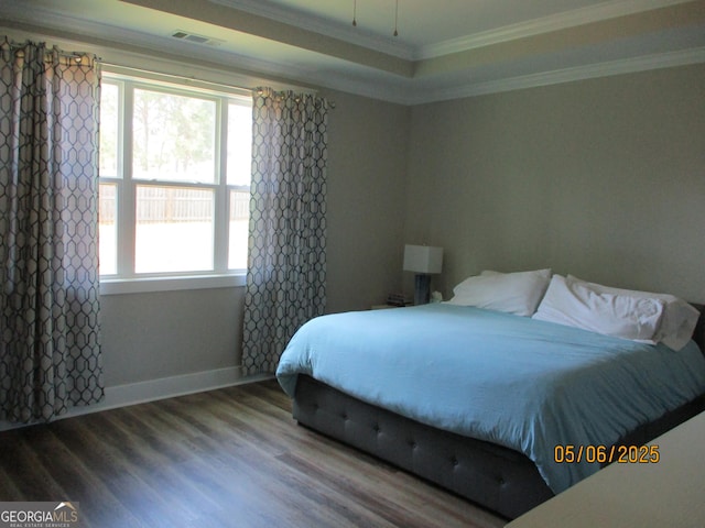183 Piedmont Lake Dr Unit 152, Gray, GA 31032 - bedroom featuring crown molding, wood finished floors, baseboards, and a raised ceiling