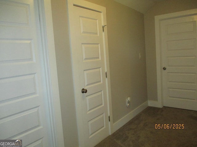 183 Piedmont Lake Dr Unit 152, Gray, GA 31032 - hallway with dark colored carpet and baseboards