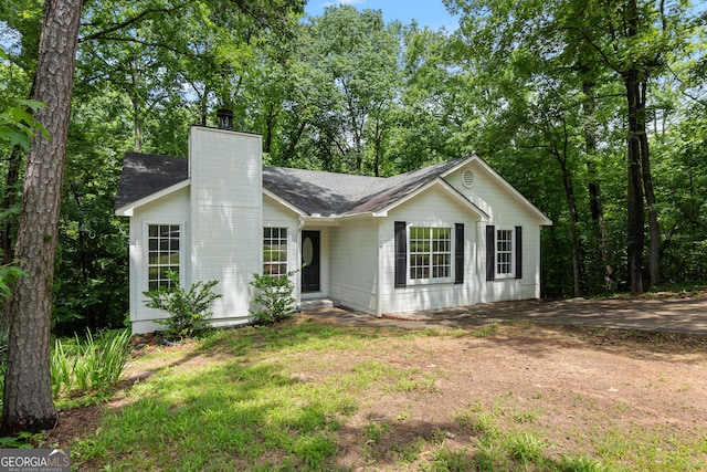118 Greentree Pkwy, Macon, GA 31220 - ranch-style house with a chimney and a shingled roof