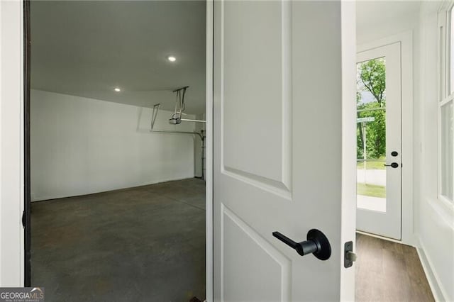2150 Tidwell Ln Unit 5, Atlanta, GA 30318 - doorway to outside featuring recessed lighting and concrete flooring