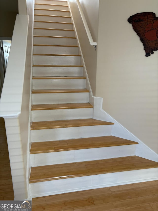 124 Somersby Blvd, Pooler, GA 31322 - stairway featuring wood finished floors