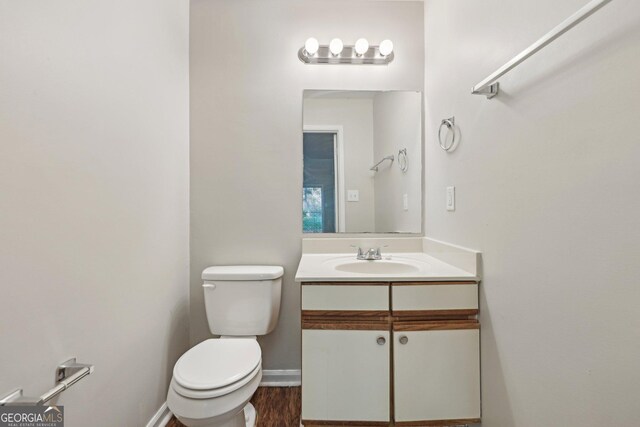 5362 Kelleys Mill Cir, Stone Mountain, GA 30088 - bathroom with vanity and wood finished floors