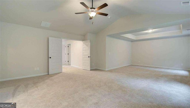 120 Cooper Cv W Lot 60, Fayetteville, GA 30214 - bonus room featuring ceiling fan, carpet, and lofted ceiling