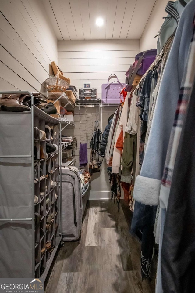 180 Cross St, Maysville, GA 30558 - spacious closet with wood finished floors