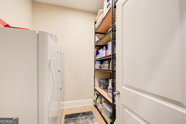 view of storage area
