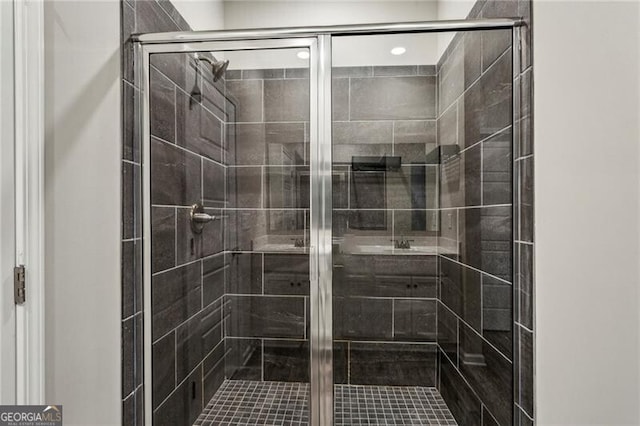 2111 Wesson Ct, Kennesaw, GA 30144 - full bathroom featuring a shower stall