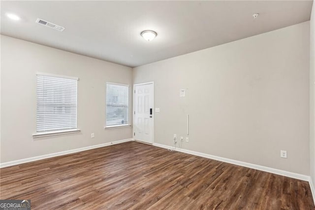 2111 Wesson Ct, Kennesaw, GA 30144 - spare room featuring dark wood-style flooring and baseboards