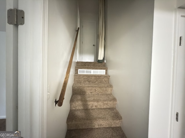 view of stairway