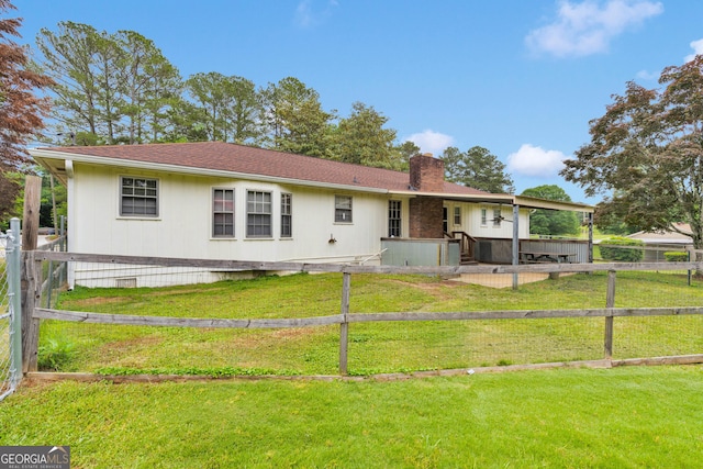95 Stephens Dr, Covington, GA 30016 - view of front of property with a chimney