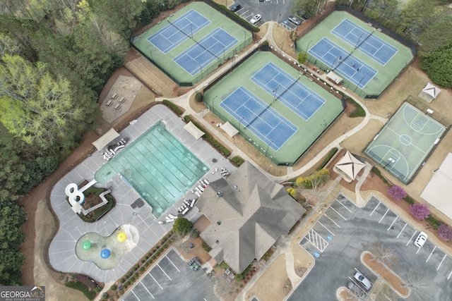 drone / aerial view