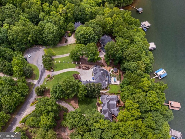 3182 Deepwater Dr, Gainesville, GA 30506 - aerial overview of property's location with a nearby body of water