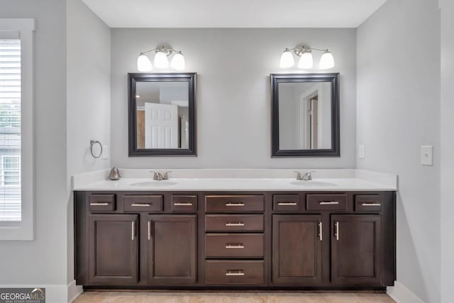2342 Terrace View Cir SW, Atlanta, GA 30315 - full bathroom featuring double vanity and baseboards