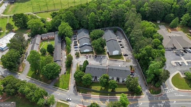 aerial view of property's location