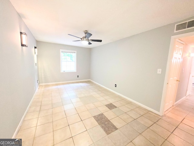 1212 Utoy Springs Rd Unit 46, Atlanta, GA 30331 - unfurnished room with ceiling fan and light tile patterned floors