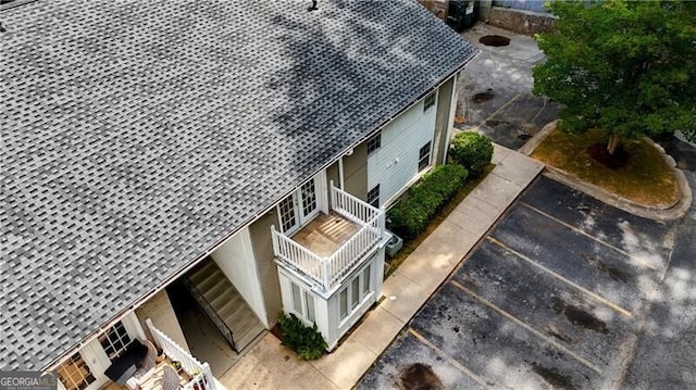 view from above of property