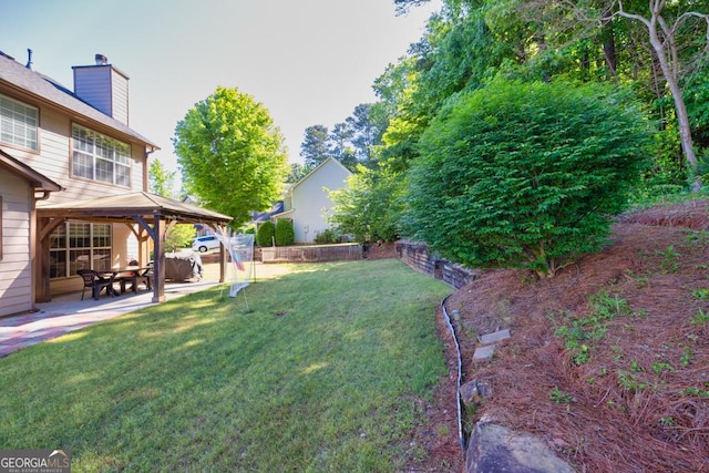 1500 Highland Farm Dr, Suwanee, GA 30024 - view of yard featuring a gazebo and a patio