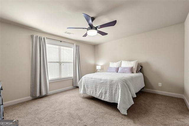 1399 Kilchis Falls Way, Braselton, GA 30517 - bedroom with baseboards, carpet flooring, and a ceiling fan