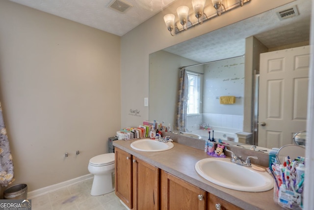 2000 Redwood Trce, Ellenwood, GA 30294 - full bath featuring a bathtub, double vanity, and a shower
