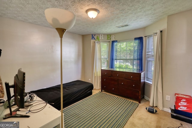 2000 Redwood Trce, Ellenwood, GA 30294 - carpeted bedroom with a textured ceiling