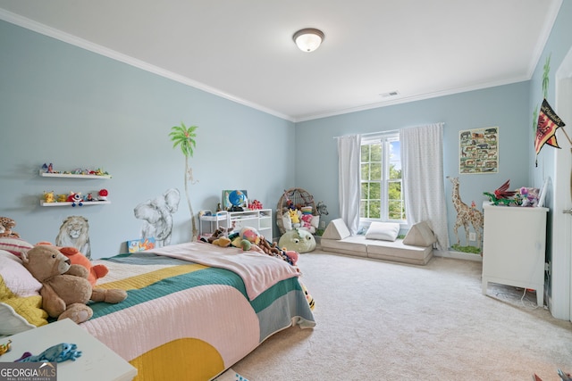 100 Braxton Way, Roswell, GA 30075 - bedroom featuring ornamental molding and carpet flooring