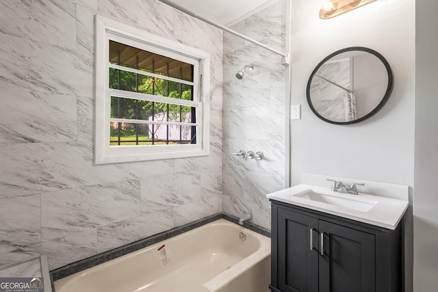 765 Shellnut Dr, Forest Park, GA 30297 - bathroom with vanity and shower / bath combo