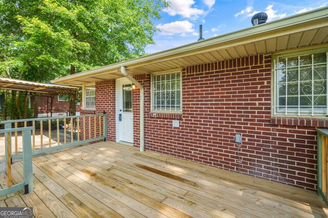 765 Shellnut Dr, Forest Park, GA 30297 - view of wooden terrace