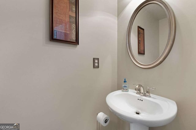 bathroom with a sink