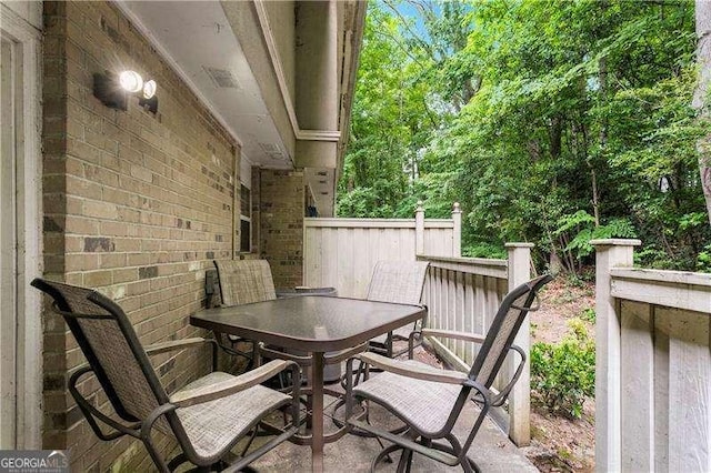 6900 Roswell Rd Unit 3N, Atlanta, GA 30328 - balcony featuring outdoor dining space