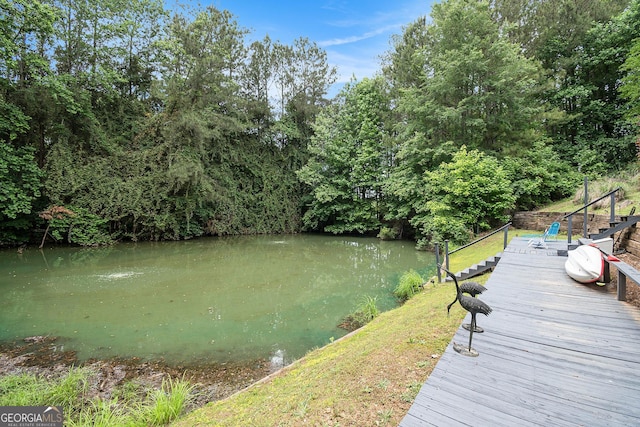 1640 Settindown Dr, Roswell, GA 30075 - dock featuring a water view
