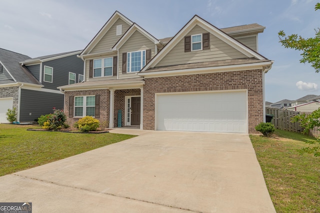7155 Pine Seed Dr, Midland, GA 31820 - view of front of property with brick siding and concrete driveway