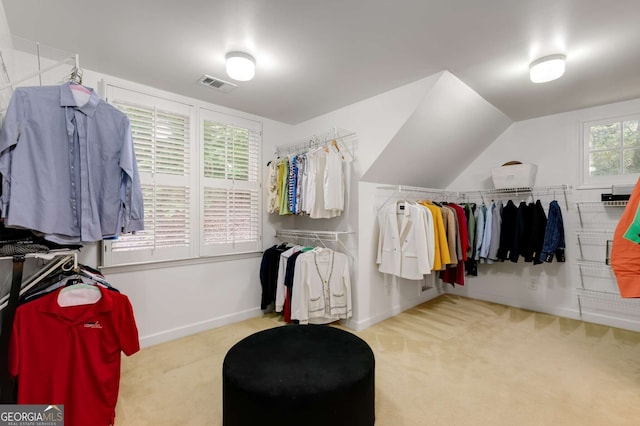 130 River Lndg NE, Sandy Springs, GA 30350 - walk in closet with carpet floors and vaulted ceiling