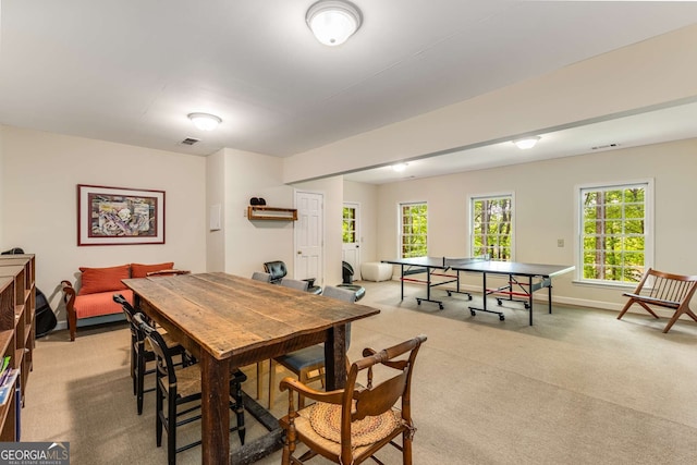 130 River Lndg NE, Sandy Springs, GA 30350 - dining area featuring light colored carpet and baseboards