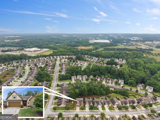 4633 Hidden Creek Dr, Gainesville, GA 30504 - aerial perspective of suburban area with property boundaries highlighted