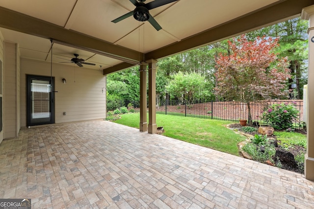 4633 Hidden Creek Dr, Gainesville, GA 30504 - view of patio / terrace featuring a ceiling fan