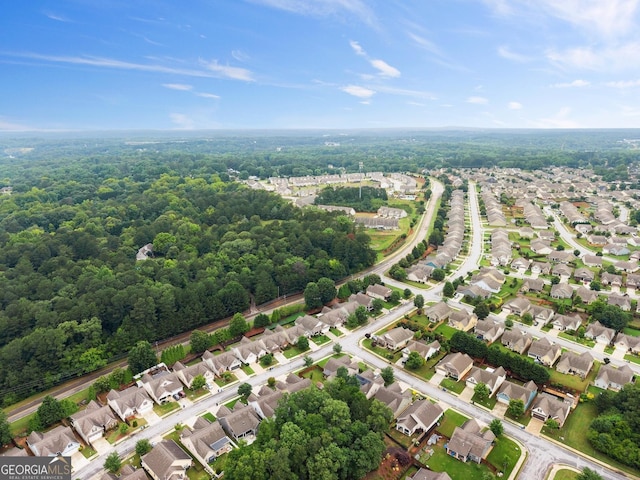 4633 Hidden Creek Dr, Gainesville, GA 30504 - aerial perspective of suburban area featuring a heavily wooded area