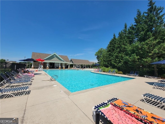 4633 Hidden Creek Dr, Gainesville, GA 30504 - community pool with a patio