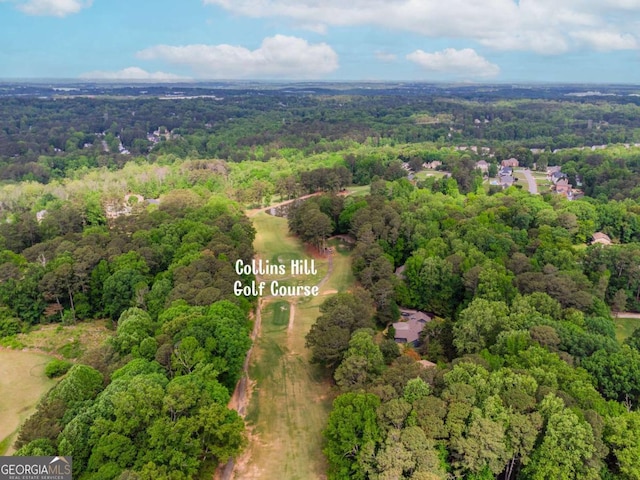2228 Walker Dr, Lawrenceville, GA 30043 - aerial overview of property's location featuring a heavily wooded area