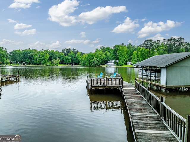 194 Phillips Dr, Eatonton, GA 31024 - dock featuring a water view