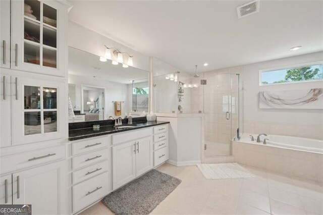 130 W Pier Way, Fayetteville, GA 30214 - full bath featuring vanity, a stall shower, plenty of natural light, and a bath