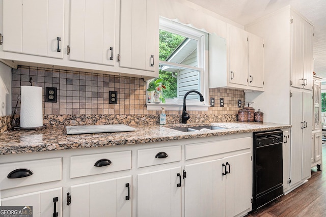375 Buckwood Trl, Cornelia, GA 30531 - kitchen featuring a sink, dishwasher, and white cabinetry