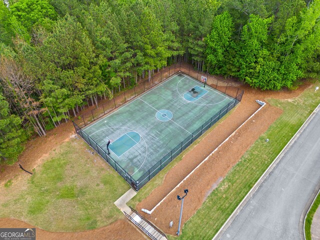 59 Kaiser Ct, Dallas, GA 30132 - view of basketball court featuring community basketball court and fence
