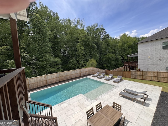 4736 Landing Water Path, Buford, GA 30519 - view of pool with a patio and a fenced backyard