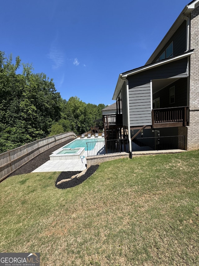4736 Landing Water Path, Buford, GA 30519 - view of yard with stairs, a deck, and a patio area