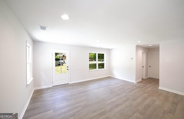 165 Dowdy Rd, Athens, GA 30606 - foyer with wood finished floors, recessed lighting, and baseboards