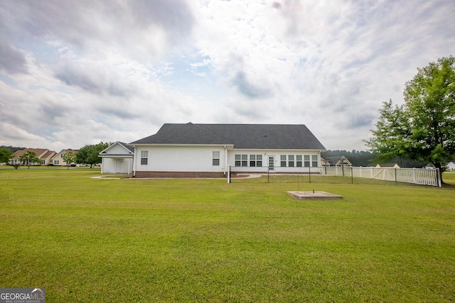 view of back of property
