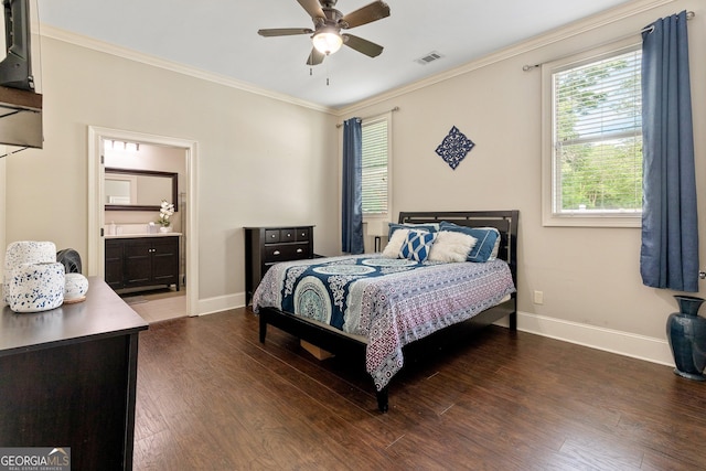 11 Main St, Newnan, GA 30263 - bedroom featuring wood finished floors, multiple windows, ornamental molding, and baseboards