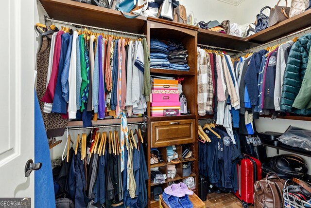 11 Main St, Newnan, GA 30263 - spacious closet with wood finished floors